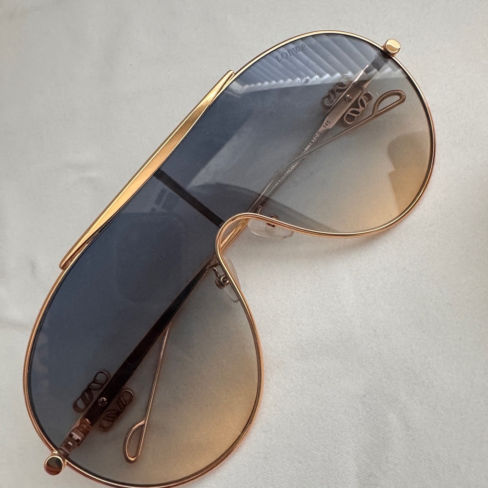 Designer Sunglasses with Gold Case